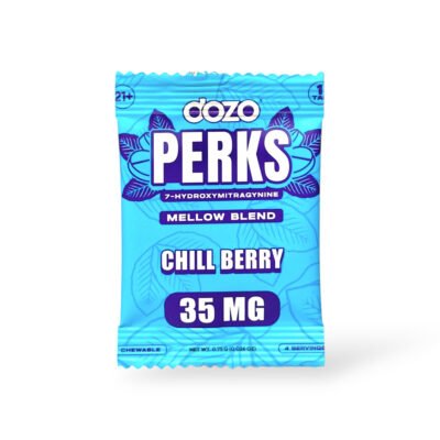 Dozo Perks 7-hydroxymitragynine Mello Blend Chill Berry 35mg Per Tablet