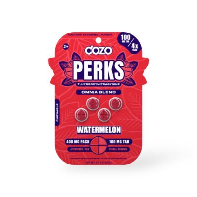 Dozo Perks Extreme Potency 7-OH Omnia Watermelon 100mg Per Tablet