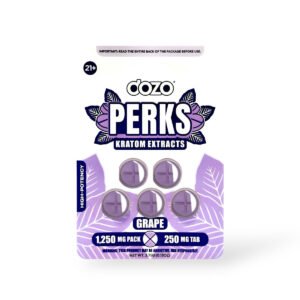 Dozo Perks Kratom Extracts Grape 250mg Tablet