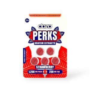 Dozo Perks Kratom Extracts Strawberry 250mg Tablet